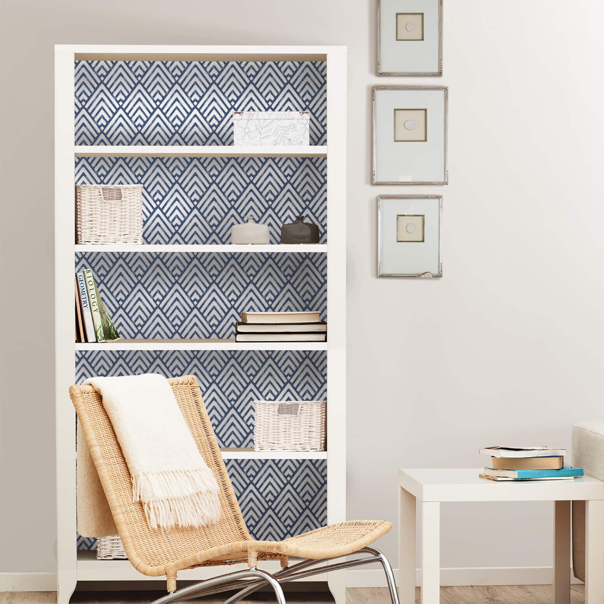 NuWallpaper Arrowhead Deep Blue Peel & Stick Wallpaper